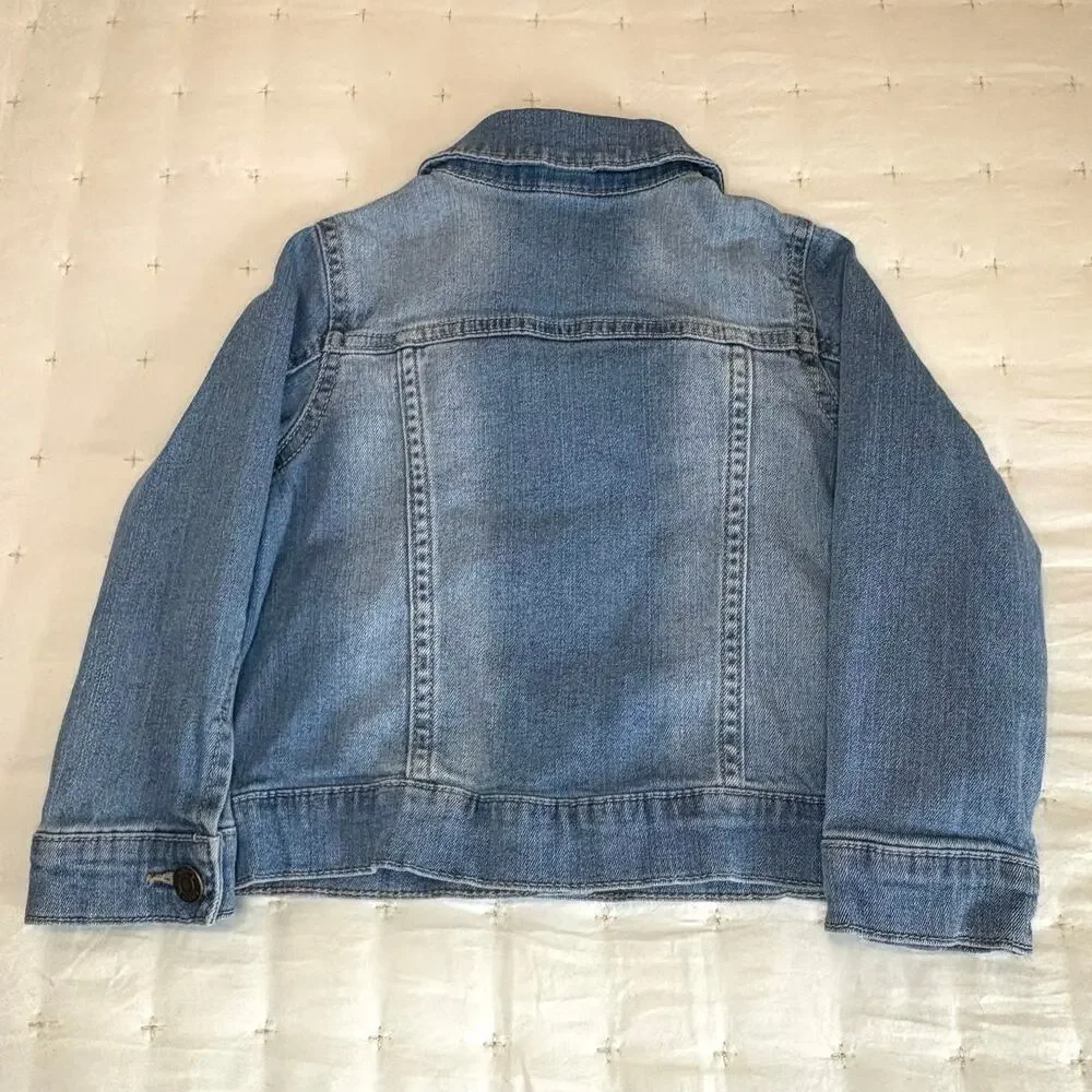 Carter's Classic Jean Jacket Girls/Boys 4T | Medium Blue Wash Jean Trucker